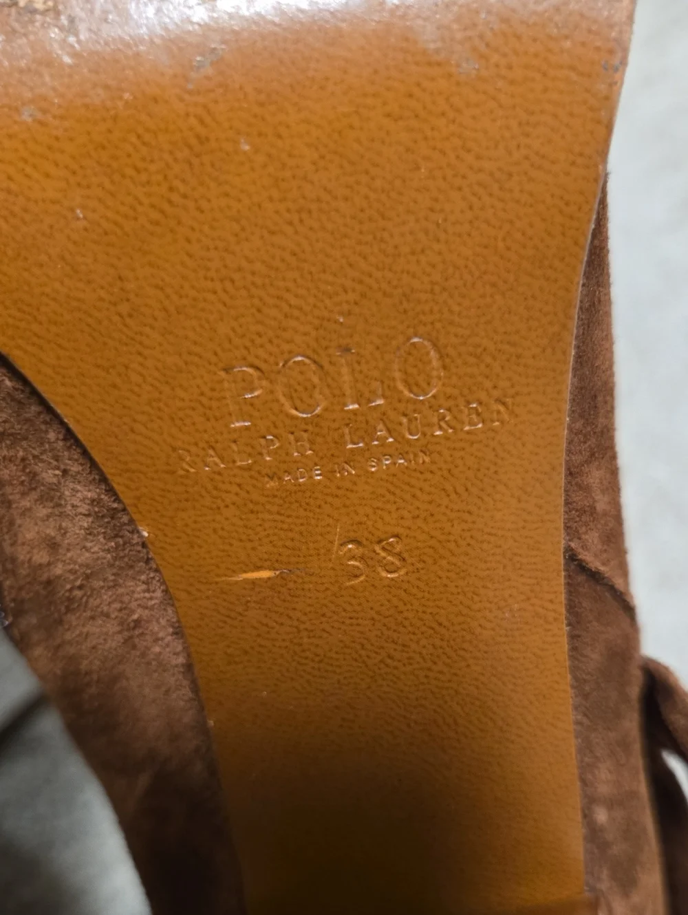 Vintage POLO Ralph Lauren Suede Fringe Booties